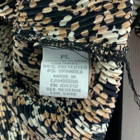 Tunic Top Brown Black Tan Dress Barn - Picture 6 of 6